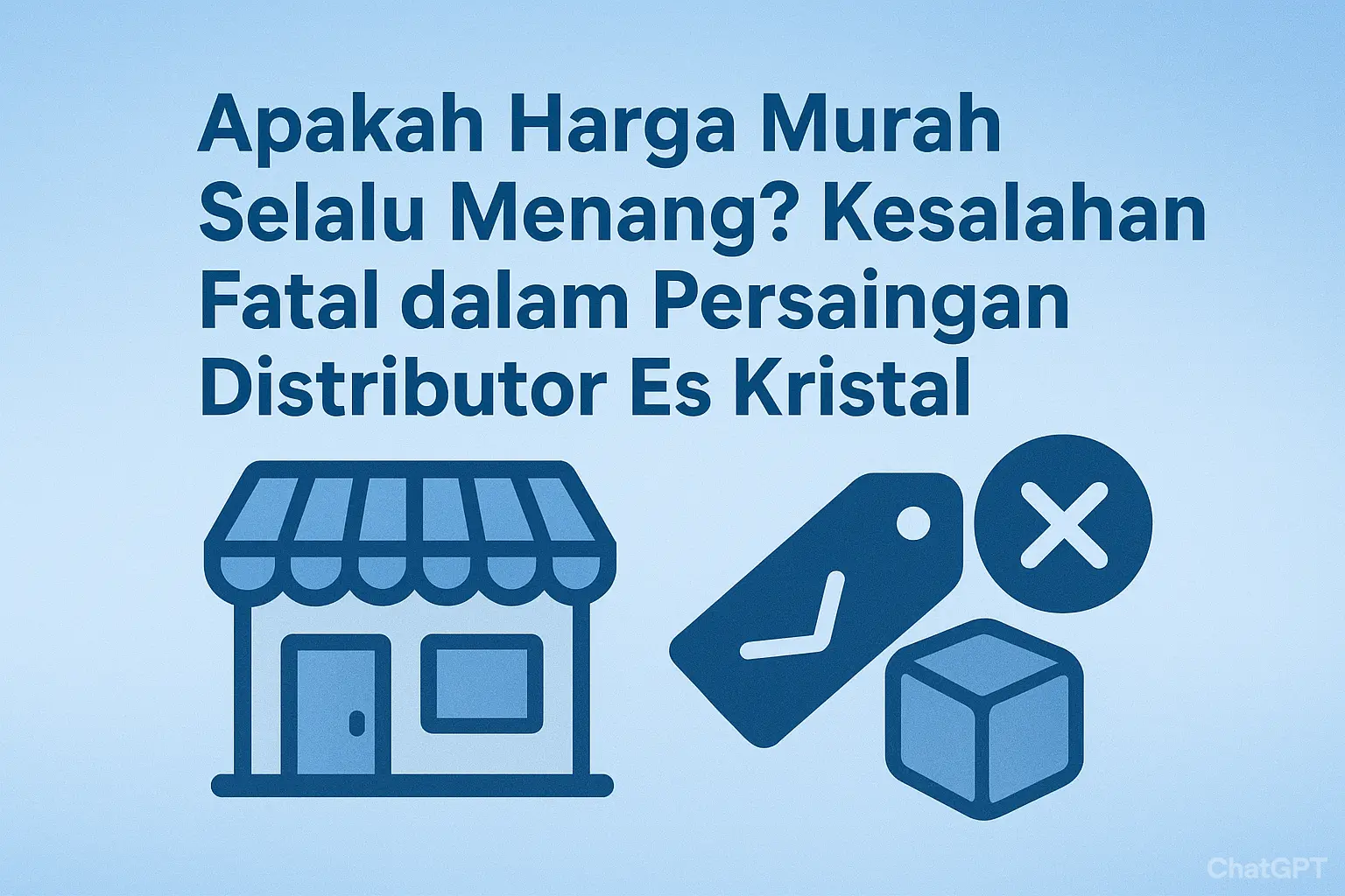 Apakah Harga Murah Selalu Menang? Kesalahan Fatal dalam Persaingan Distributor Es Kristal