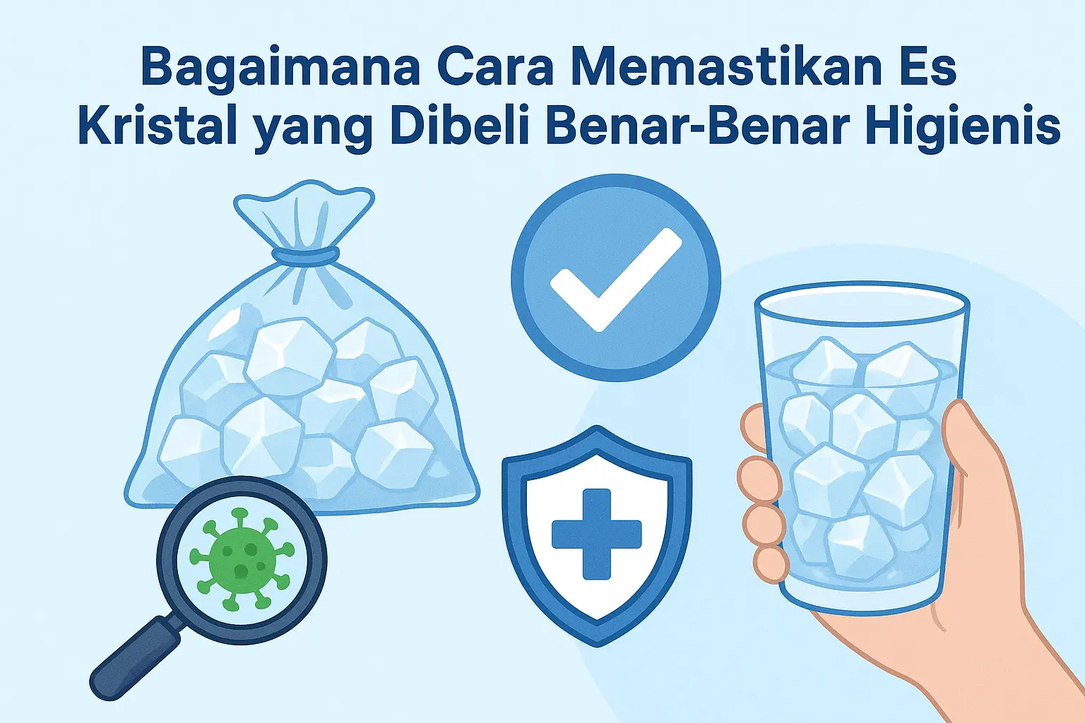 Bagaimana Cara Memastikan Es Kristal yang Dibeli Benar-Benar Higienis?