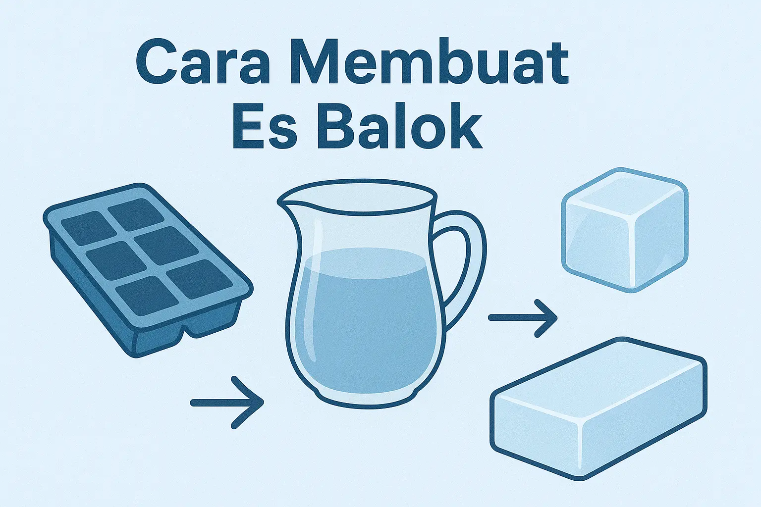 Cara Membuat Es Balok