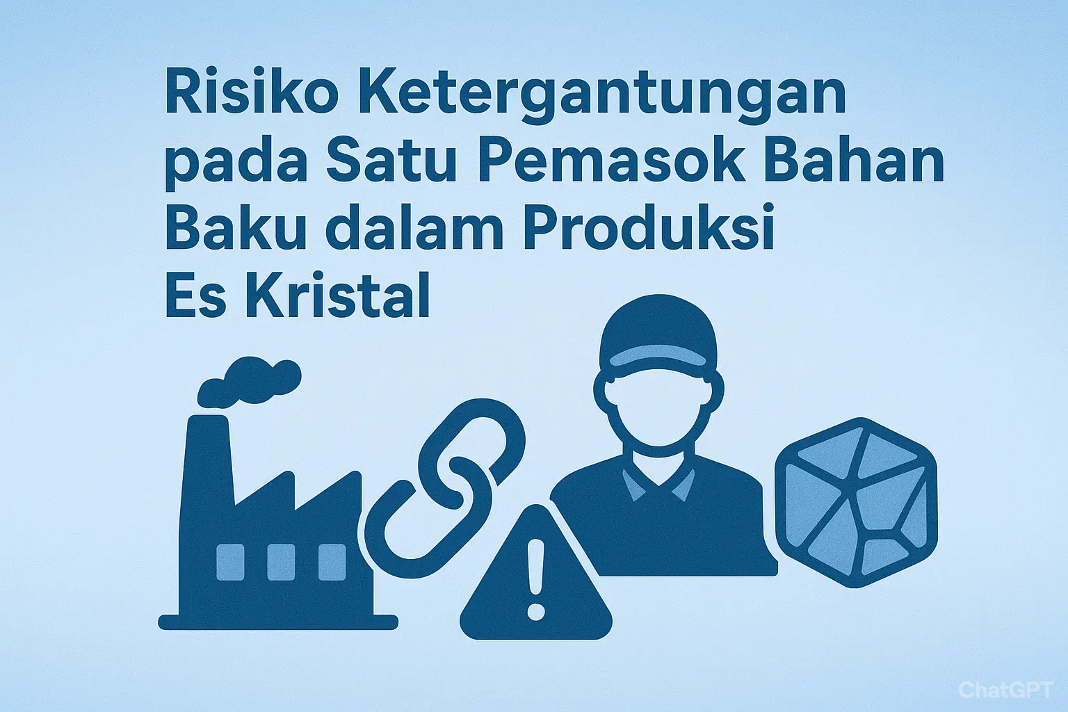 Risiko Ketergantungan pada Satu Pemasok Bahan Baku dalam Produksi Es Kristal