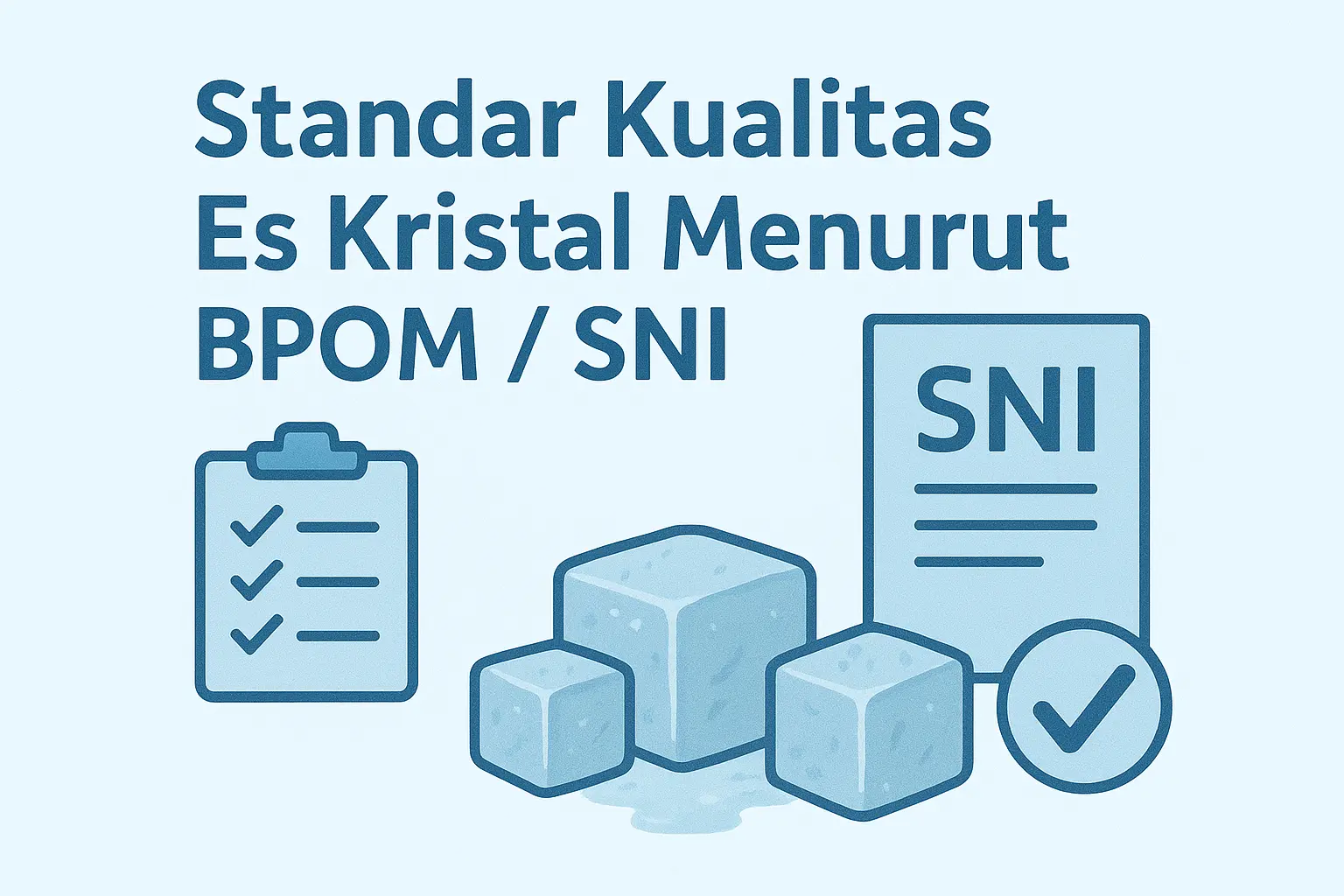 Standar Kualitas Es Kristal Menurut BPOM dan SNI
