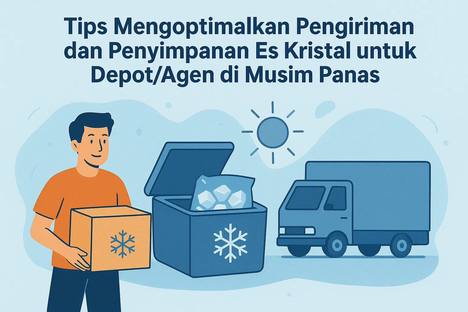 Tips Mengoptimalkan Pengiriman dan Penyimpanan Es Kristal untuk Depot/Agen di Musim Panas