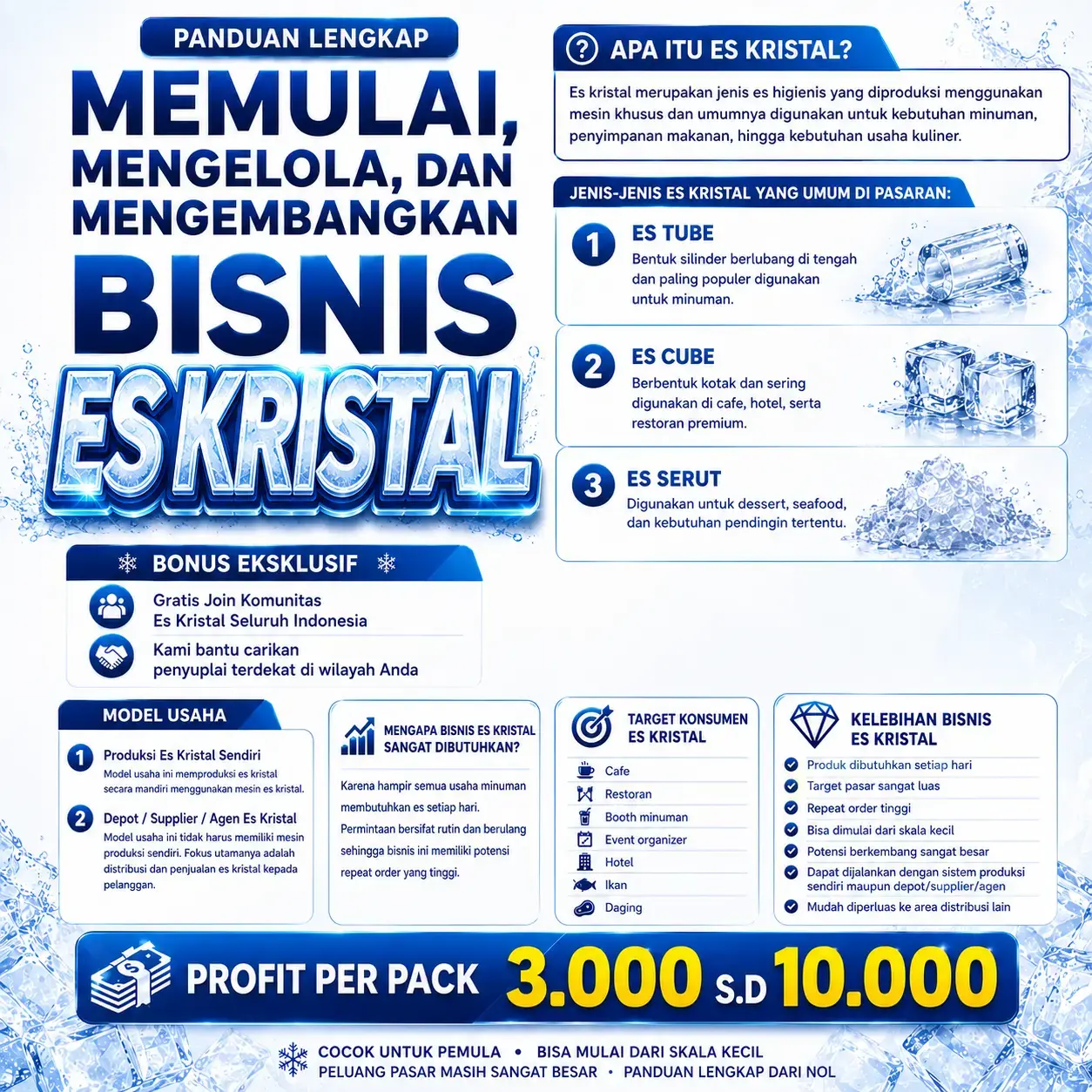 Panduan Memulai Usaha Es Kristal